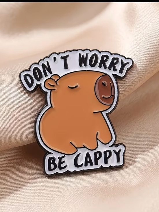 Accessories - Don't Worry Be Cappy Enamel Pin -